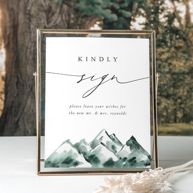Highland | Mountain Wedding Guestbook Sign (Creator Uploaded)