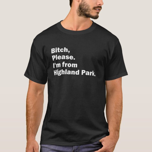 HIGHLAND PARK MI MICHIGAN Funny City USA Home Root T-Shirt (Front)