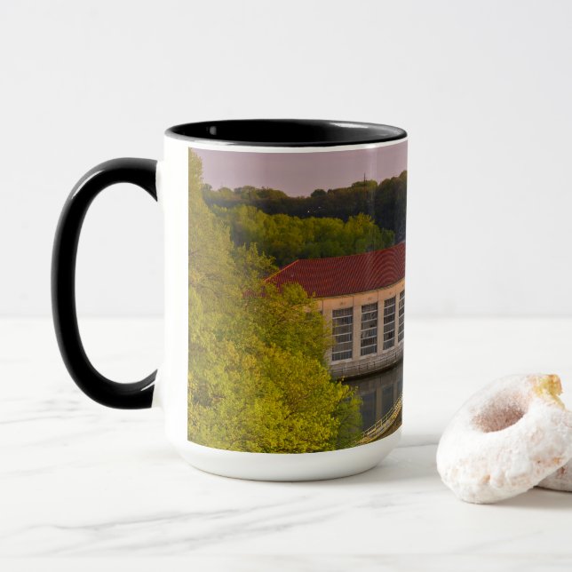Highland Park Powerhouse and Dam Mug (With Donut)