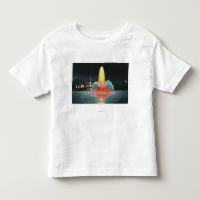 Highland Park Reservoir Illuminated at Night Toddler T-shirt (Front)