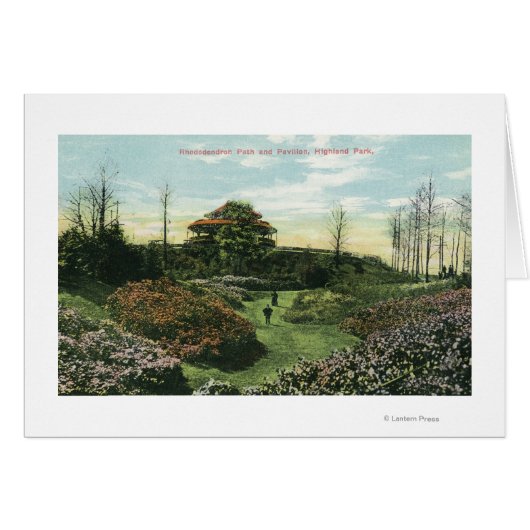 Highland Park's Rhododendron Path and Pavilion Cards (Front Horizontal)