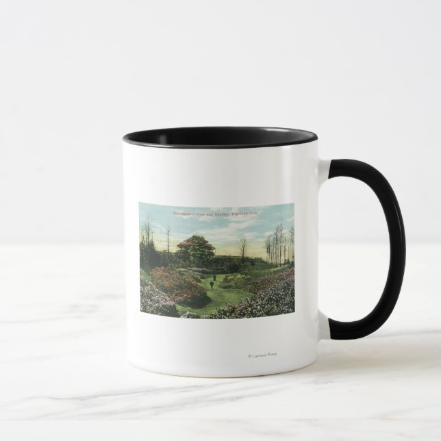 Highland Park's Rhododendron Path and Pavilion Mug (Right)
