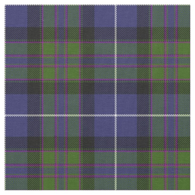 Highland Pride Of Scotland Tartan Print Fabric (Close Up)