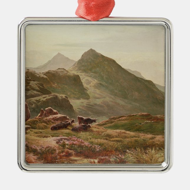 Highland scene metal ornament (Front)