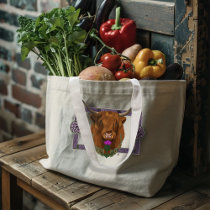 Highland Scottish Cow Purple Celtic Thistle