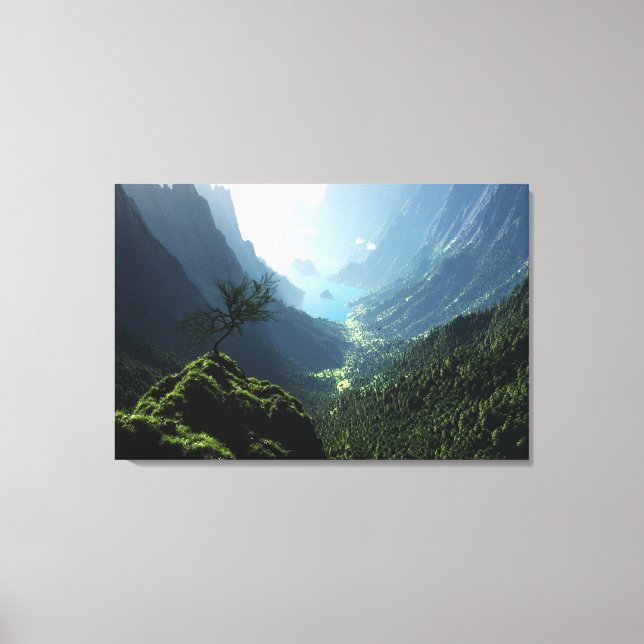 Highland Spring Wrapped Canvas Print (Front)