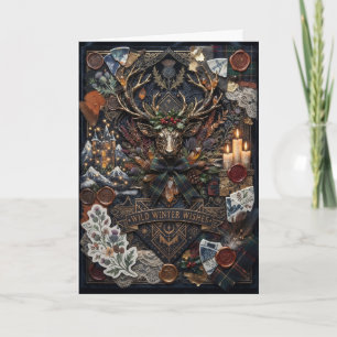 Highland Stag Wild Winter Wishes Card