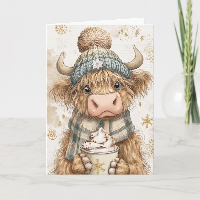 Highland Treat Christmas Holiday Card (Front)