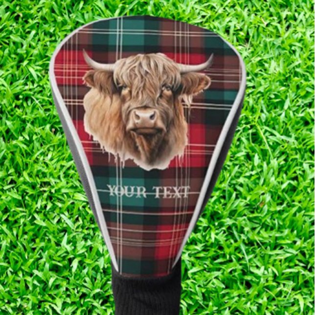 HIGHLANDER COW Exciting Gift Golf Head Cover (Score big with awesome golf gift ideas! From stylish club covers to cool accessories)