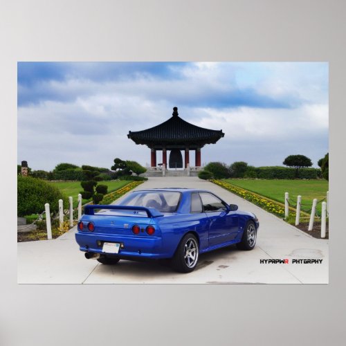 Highlander Nissan GT_R R32 Skyline Poster