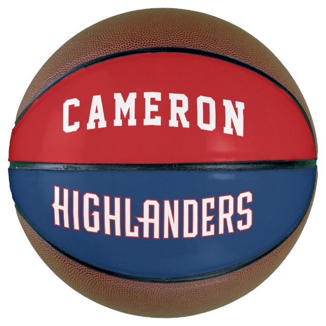 Highlanders | Add Your Name Basketball (Front)