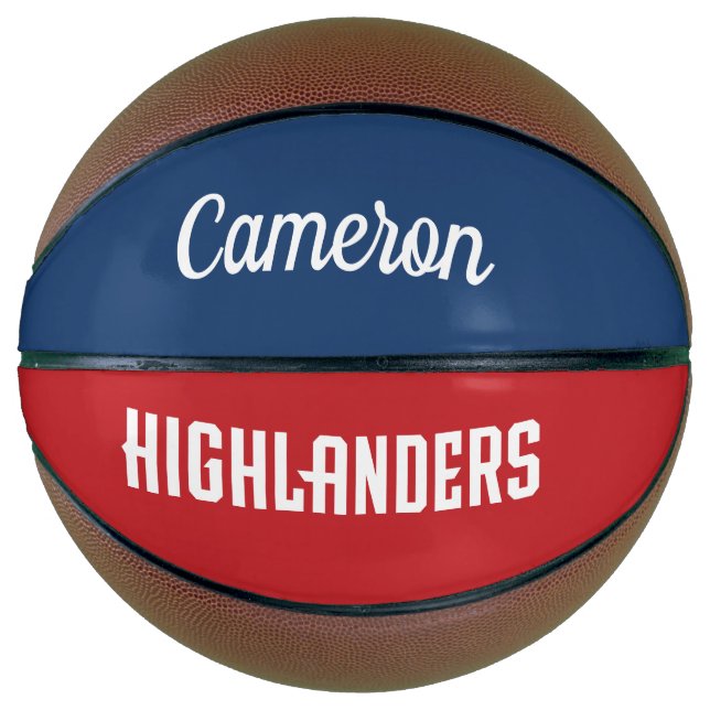 Highlanders | Add Your Name Basketball (Front)