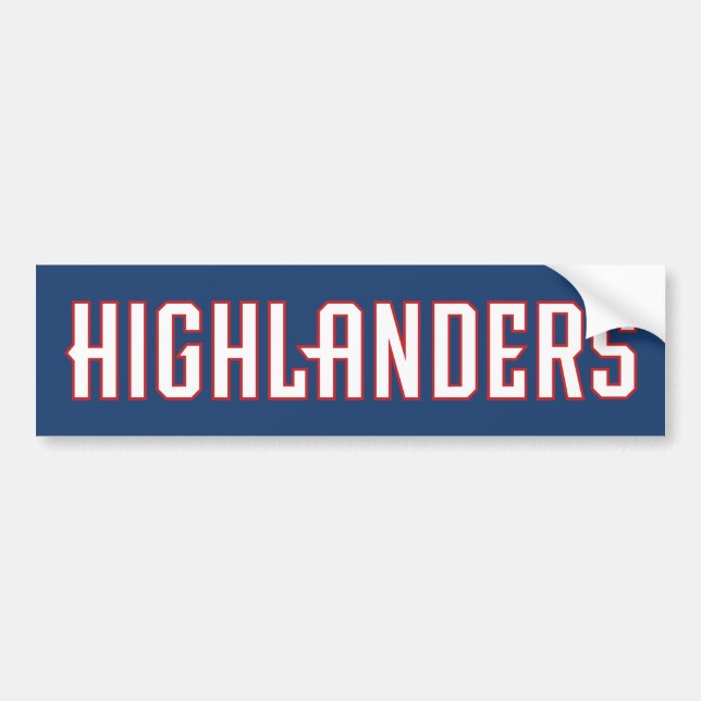 Highlanders Bumper Sticker (Front)