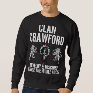 HighlandFour Crawford Clan Scottish Name Coat Of A Sweatshirt
