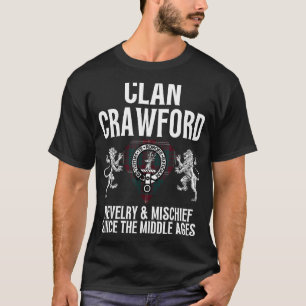 HighlandFour Crawford Clan Scottish Name Coat Of A T-Shirt