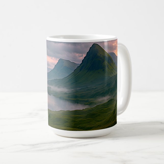 Highlands Mist & Lochs Coffee Mug (Front Right)