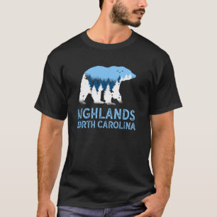 Highlands North Carolina NC Bear Blue Ridge Mounta T-Shirt