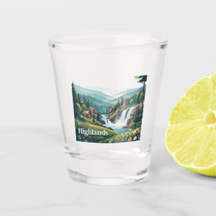 Highlands, North Carolina USA Shot Glass