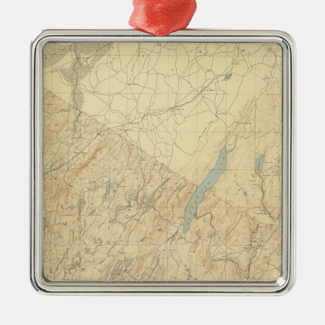 Highlands of New Jersey 2 Metal Ornament (Front)