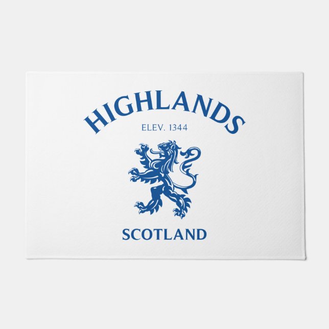 Highlands Scotland Doormat (Front)