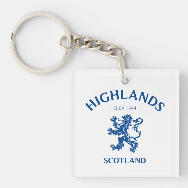 Highlands Scotland Keychain (Front)