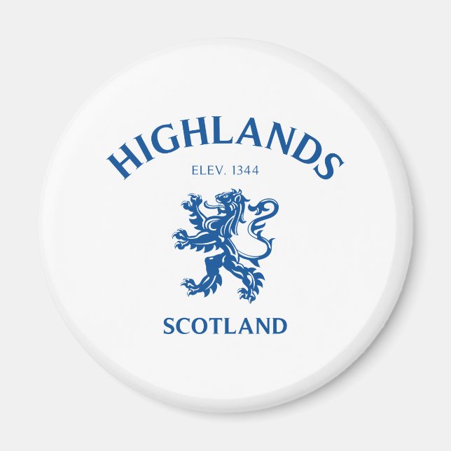 Highlands Scotland Magnet (Front)