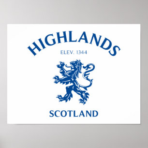 Highlands Scotland Poster