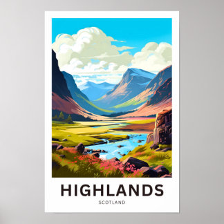 Highlands Scotland Travel Print