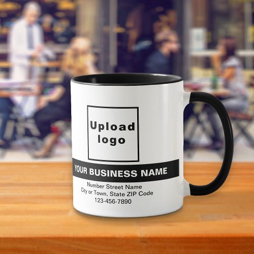 Highlighted Business Name on Black Combo Mug
