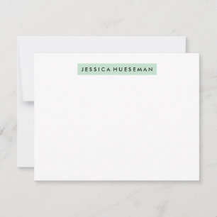 Highlighter A2 Stationery - Mint Note Card