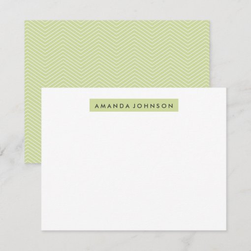 Highlighter A2 Stationery - Sage Green Note Card | Zazzle