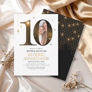 Highlights 10th Wedding Anniversary Photo ID1165 Invitation