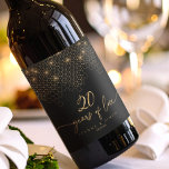 Highlights Gold 20th Anniversary ID1165 Wine Label