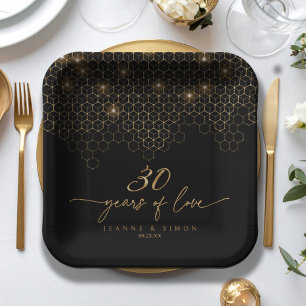 Highlights Gold 30th Anniversary ID1165 Paper Plates