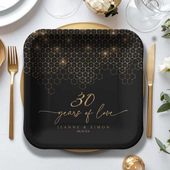 Highlights Gold 30th Anniversary ID1165 Paper Plates (Creator Uploaded)