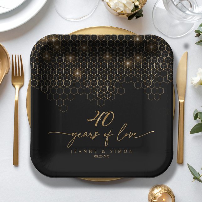 Highlights Gold 40th Anniversary ID1165 Paper Plates (Creator Uploaded)