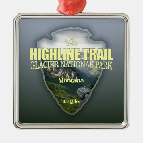 Highline Trail arrowhead Metal Ornament
