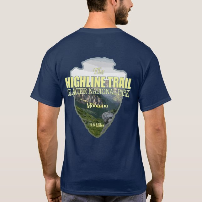 Highline Trail (arrowhead) T-Shirt (Back)
