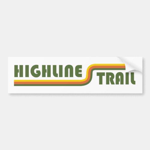 Highline Trail Glacier National Park Bumper Sticker