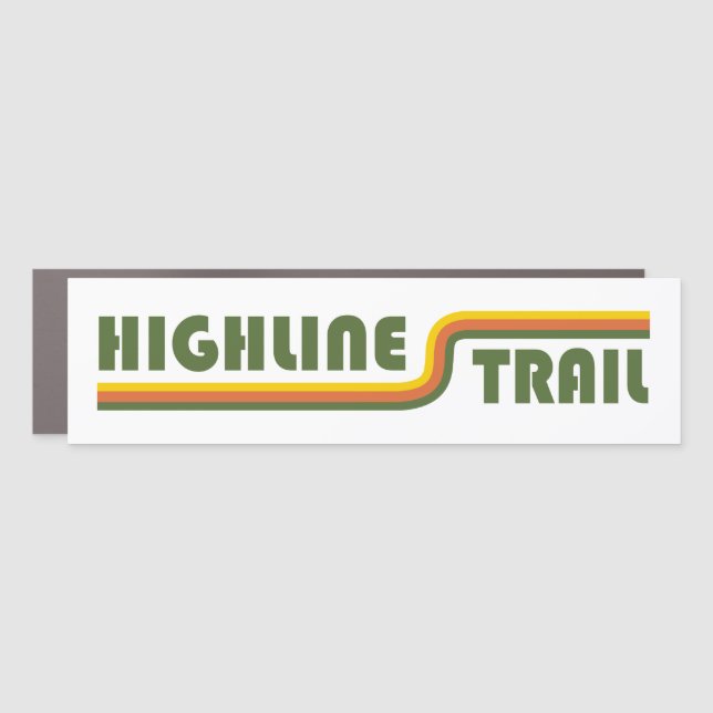 Highline Trail Glacier National Park Car Magnet (Front)