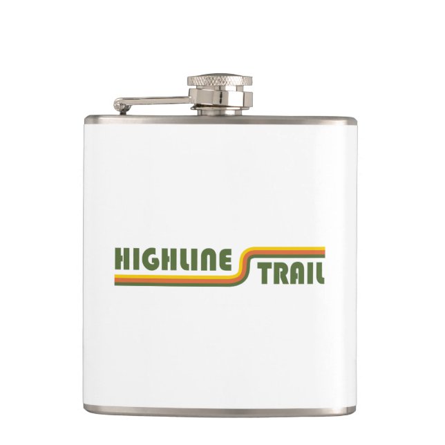 Highline Trail Glacier National Park Flask (Front)