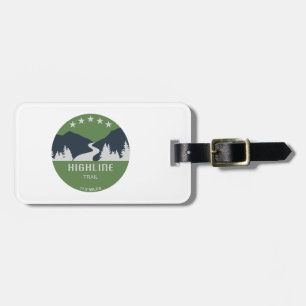 Highline Trail Glacier National Park Luggage Tag
