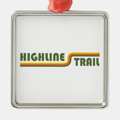 Highline Trail Glacier National Park Metal Ornament