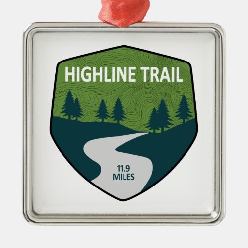 Highline Trail Glacier National Park Metal Ornament
