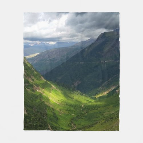Highline Trail Glacier National Park Montana Fleece Blanket