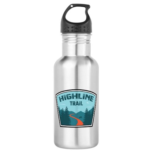 Highline Trail Glacier National Park Stainless Steel Water Bottle
