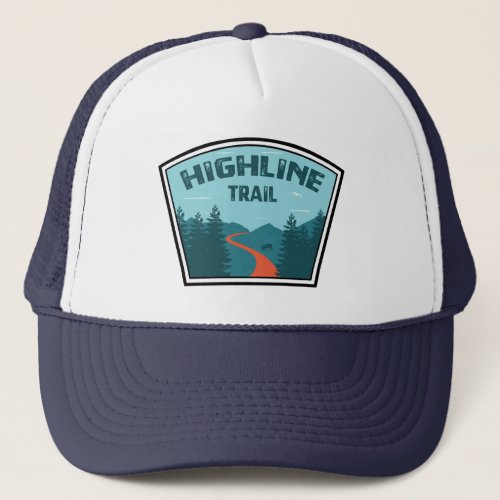 Highline Trail Glacier National Park Trucker Hat