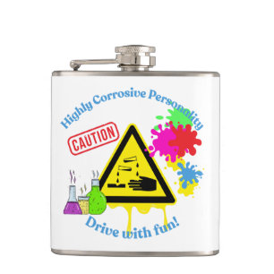 Highly Corrosive Personality Class 8 ADR Trucker Flask
