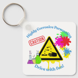Highly Corrosive Personality Class 8 ADR Trucker Keychain
