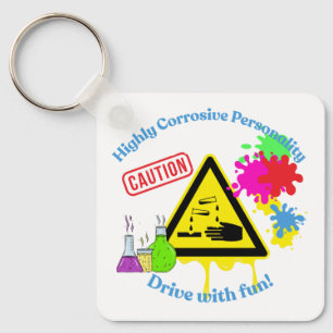 Highly Corrosive Personality Class 8 ADR Trucker Keychain